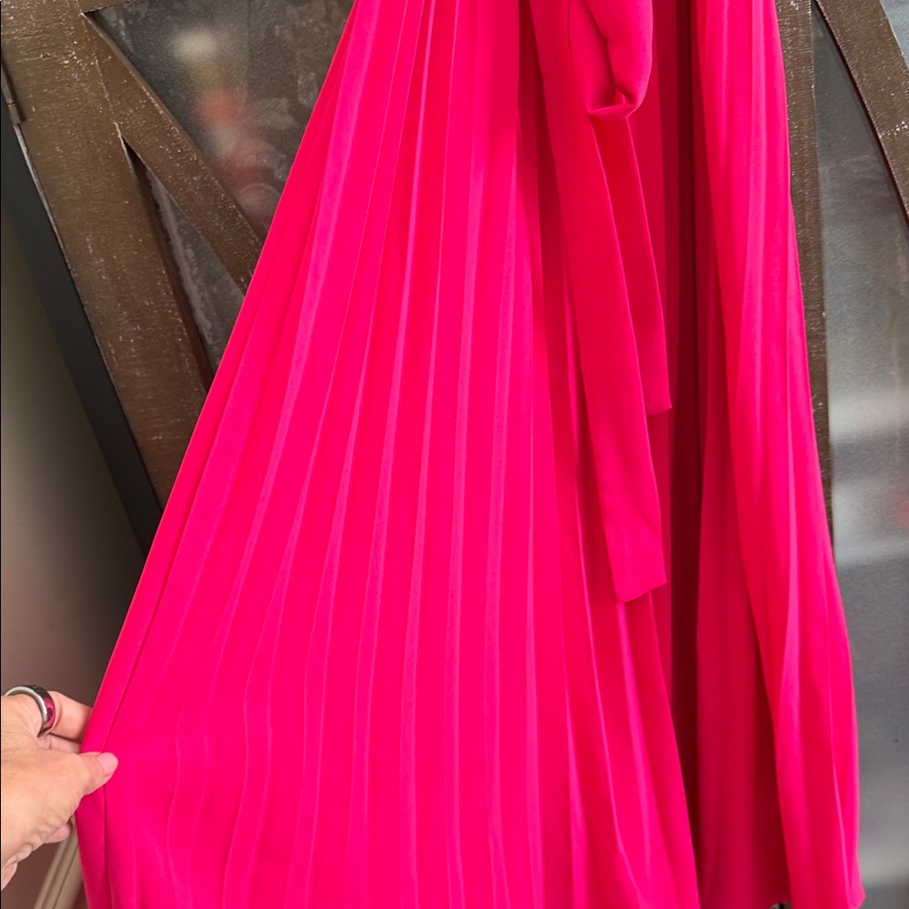 Vibrant Pink Ruffle Dress - Picture 2 of 3